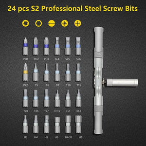 🔧Ratchet 24-in-1 Screwdriver Set