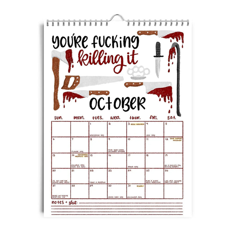2025 Here We Fucking Go Again Calendar