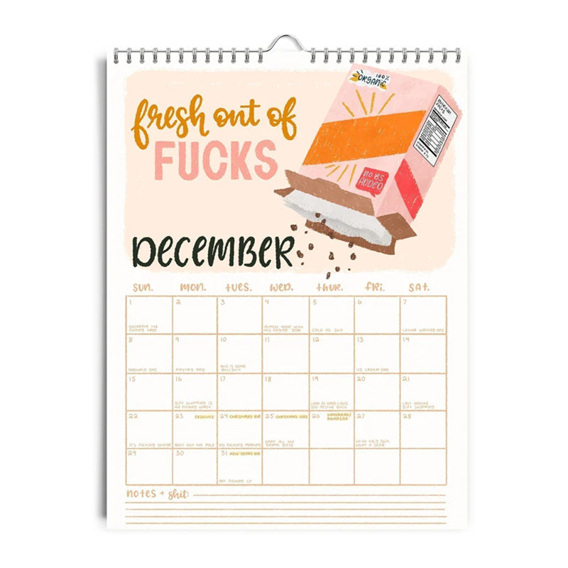 2025 Here We Fucking Go Again Calendar