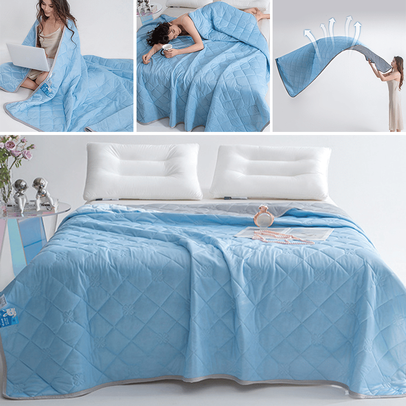 Double Sided Cooling Throw Blanket