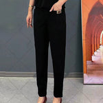 Women's Elastic Waist Cotton Pants