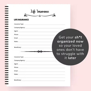 F**k I'm Dead, End Of Life Planner
