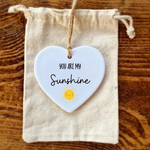 Ceramic Heart Hanging Ornament