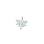 Ceramic Heart Hanging Ornament