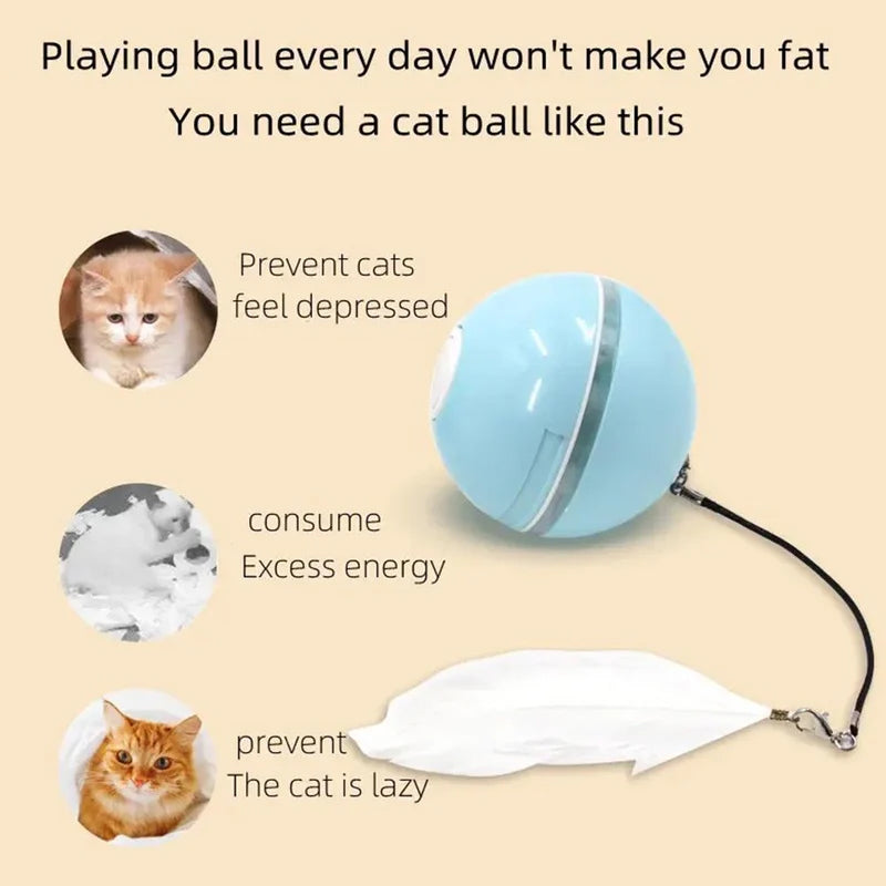 Automatic LED Intelligent Cat Ball