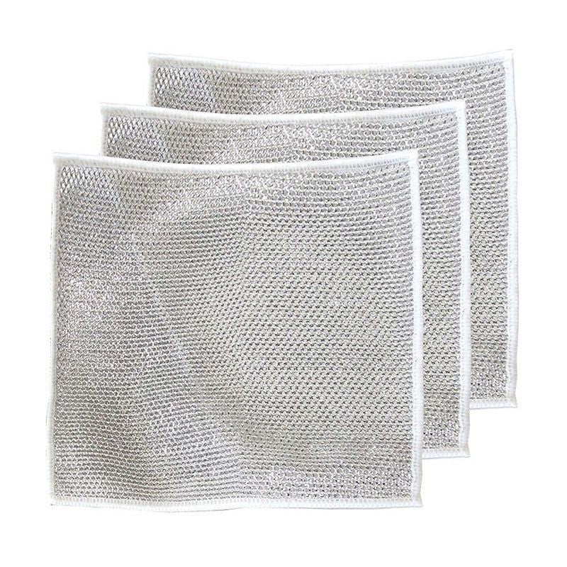 Multipurpose Wire Dishwashing Rags for Wet and Dry