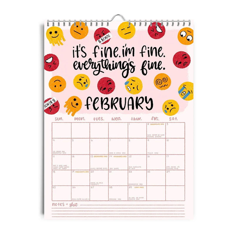 2025 Here We Fucking Go Again Calendar