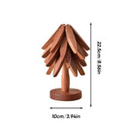 Wooden Leaves Design Coaster