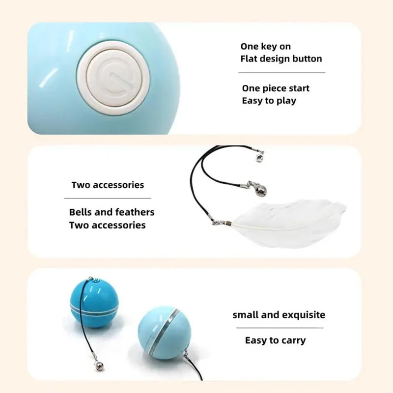 Automatic LED Intelligent Cat Ball