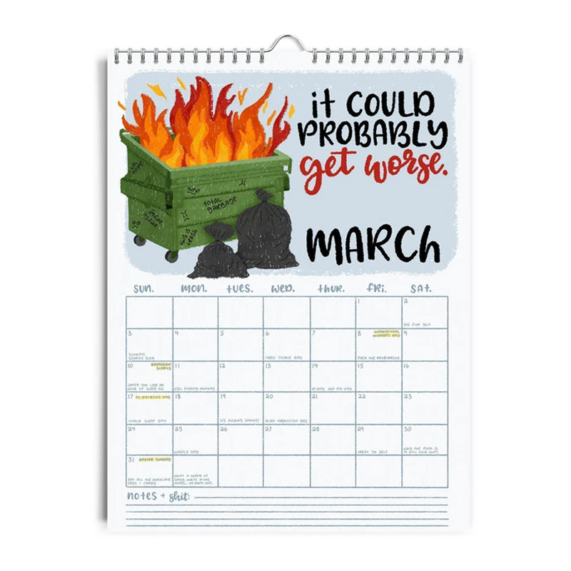 2025 Here We Fucking Go Again Calendar