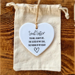 Ceramic Heart Hanging Ornament