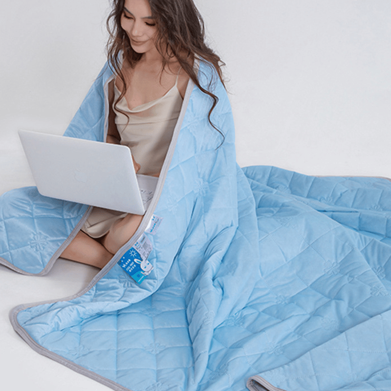 Double Sided Cooling Throw Blanket