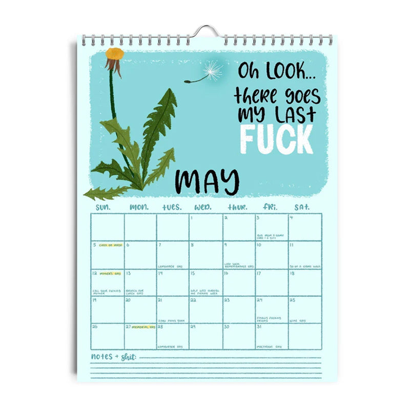 2025 Here We Fucking Go Again Calendar