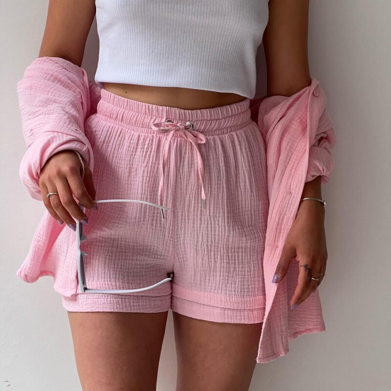 Women's Two-piece Long Sleeve Shirt Fashion Casual Suit