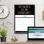 2025 Motivational Sarcastic Wall Calendar