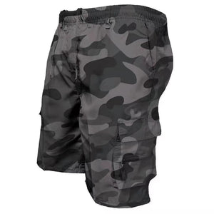 Men's Casual Elasticated Waist Cargo Shorts