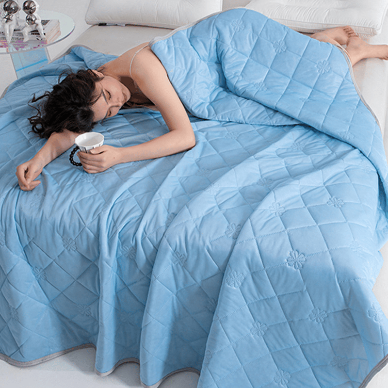 Double Sided Cooling Throw Blanket