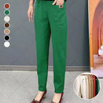 Women's Elastic Waist Cotton Pants
