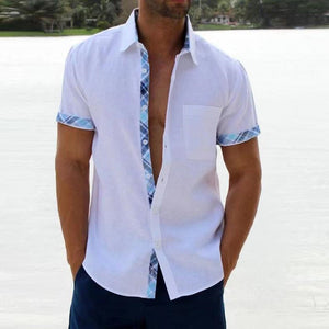 Men's Casual Plaid Collar Button Shirt