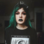 Labradorite Witchy Moon Crystal Crown