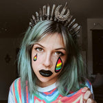 Labradorite Witchy Moon Crystal Crown