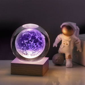 3D Galaxy Crystal Ball Nightlight Decorlamp