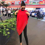 Shiny Women's Wool Shawl