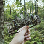 Labradorite Witchy Moon Crystal Crown
