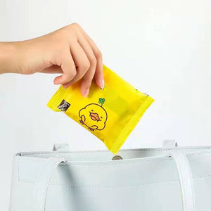 Cute Duck Portable Garbage Bag