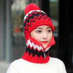 Knit Zipper Closure Winter Hat