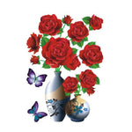 3D Stereo Vase Wall Sticker Self-adhesive