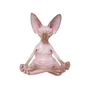 Sphynx Cat Yoga Statue