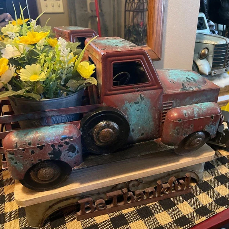 Spring Summer Large Rustic Farmhouse Truck