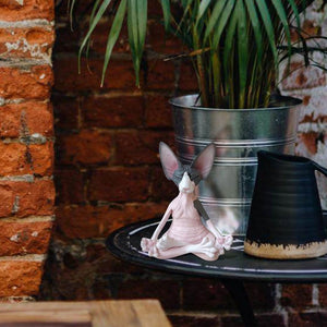Sphynx Cat Yoga Statue