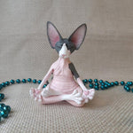 Sphynx Cat Yoga Statue