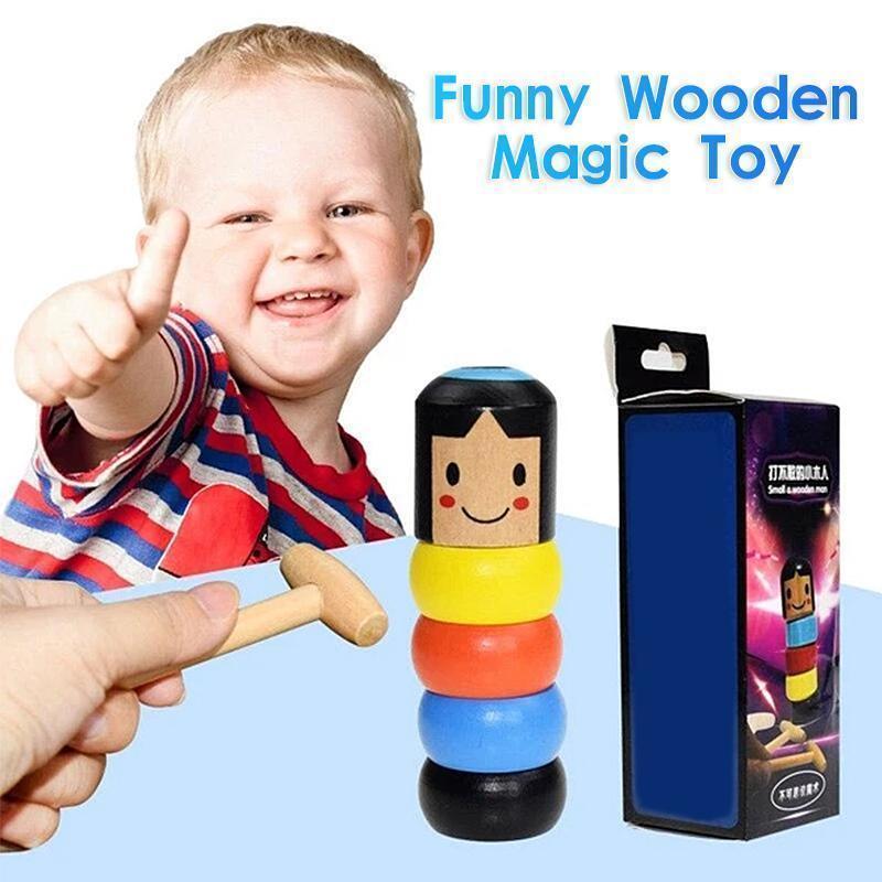 Unbreakable Wooden Man Magic Toy