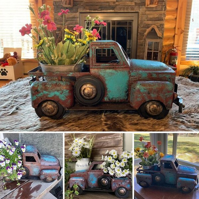 Spring Summer Large Rustic Farmhouse Truck