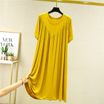 Super Soft Comfortable Short Sleeve Loose Pajama Dress