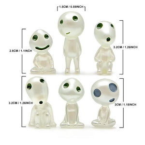 LUMINOUS GARDEN GHOST MINIATURE FIGURINES