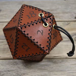 Leather D20 Dice Bag