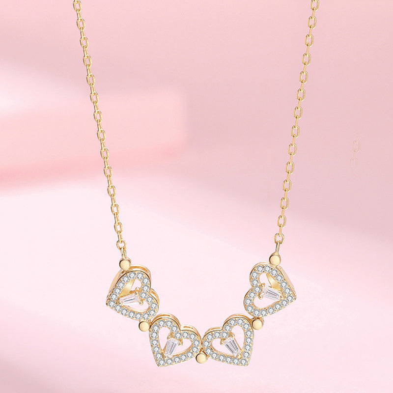 Four Leaf Heart Shape Lucky Necklace  - 🔥🔥Pre-sale For A Limited Time With The Lowest Discount