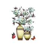 3D Stereo Vase Wall Sticker Self-adhesive