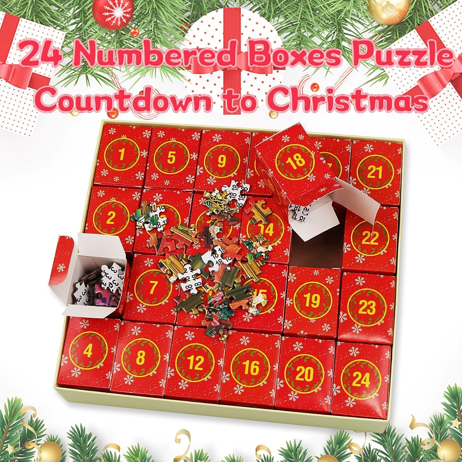 Advent Calendar 2023 Christmas Jigsaw Puzzles——🎅🎅The best solution for Christmas gifts