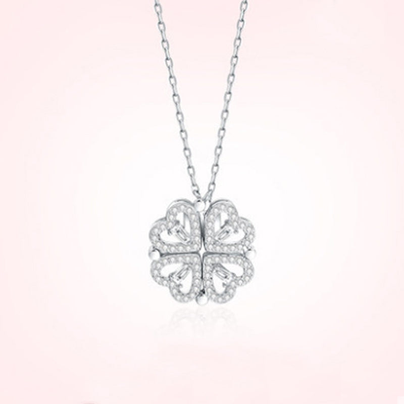 Four Leaf Heart Shape Lucky Necklace  - 🔥🔥Pre-sale For A Limited Time With The Lowest Discount