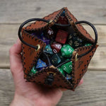 Leather D20 Dice Bag