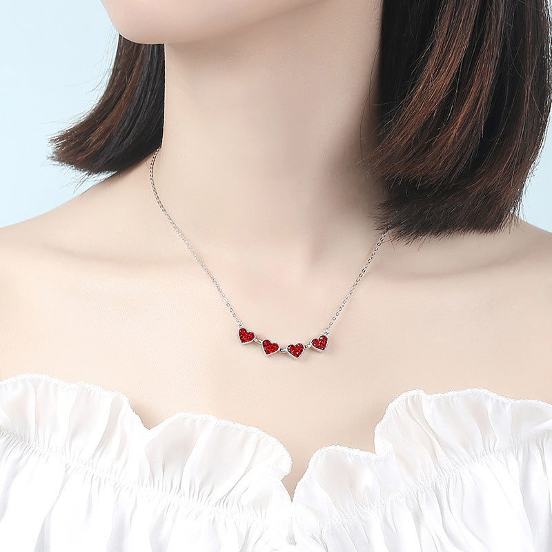 Four Leaf Heart Shape Lucky Necklace  - 🔥🔥Pre-sale For A Limited Time With The Lowest Discount