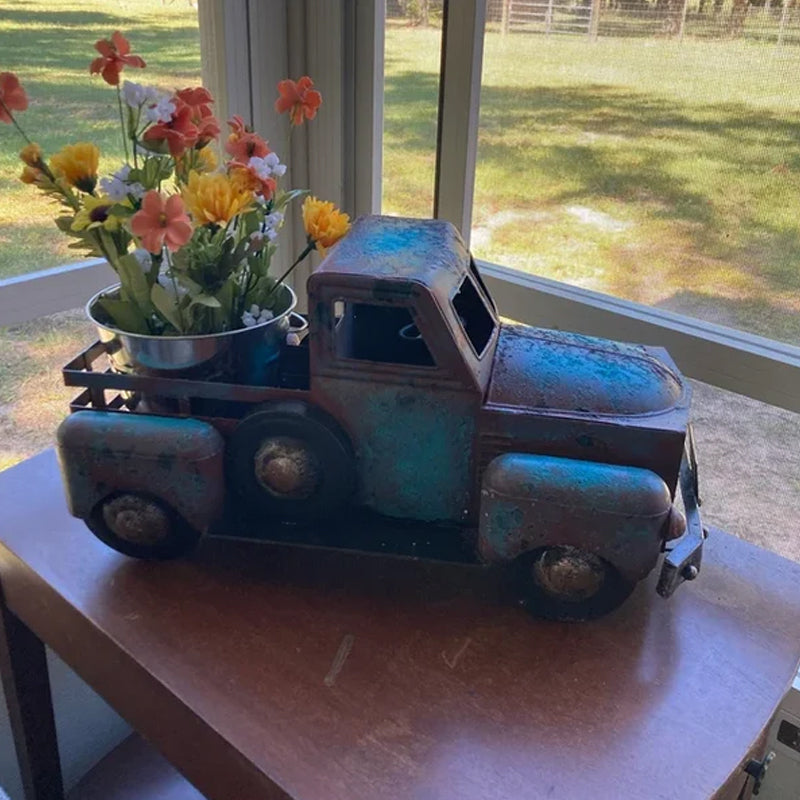 Spring Summer Large Rustic Farmhouse Truck