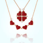 Four Leaf Heart Shape Lucky Necklace  - 🔥🔥Pre-sale For A Limited Time With The Lowest Discount