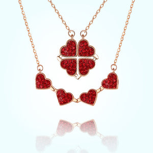 Four Leaf Heart Shape Lucky Necklace  - 🔥🔥Pre-sale For A Limited Time With The Lowest Discount