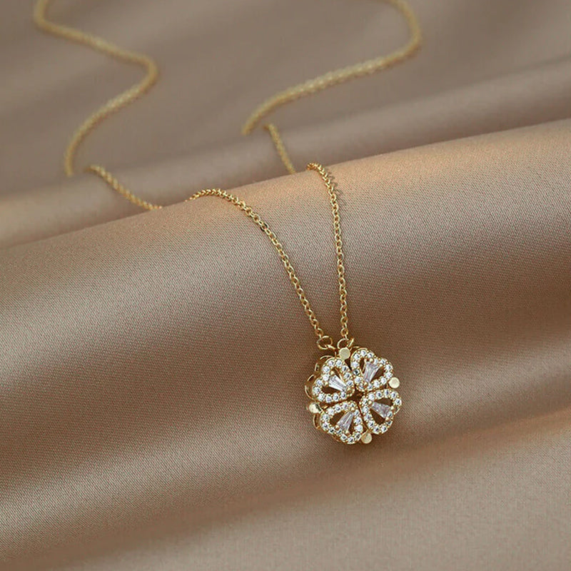 Four Leaf Heart Shape Lucky Necklace  - 🔥🔥Pre-sale For A Limited Time With The Lowest Discount